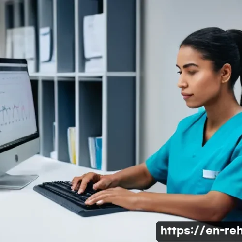 Home 28 스포츠재활사 업무 일지 템플릿 - **Prompt:** "A dedicated female sports rehabilitation therapist in her late 30s, wearing clean, prof...